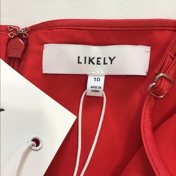 Likely Keela Flowy Maxi Sweetheart Neckline Gown Asymmetric Hem New Size 10 - Picture 8 of 14